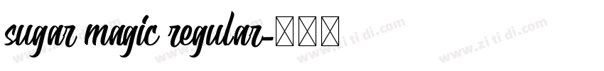 sugar magic regular字体转换